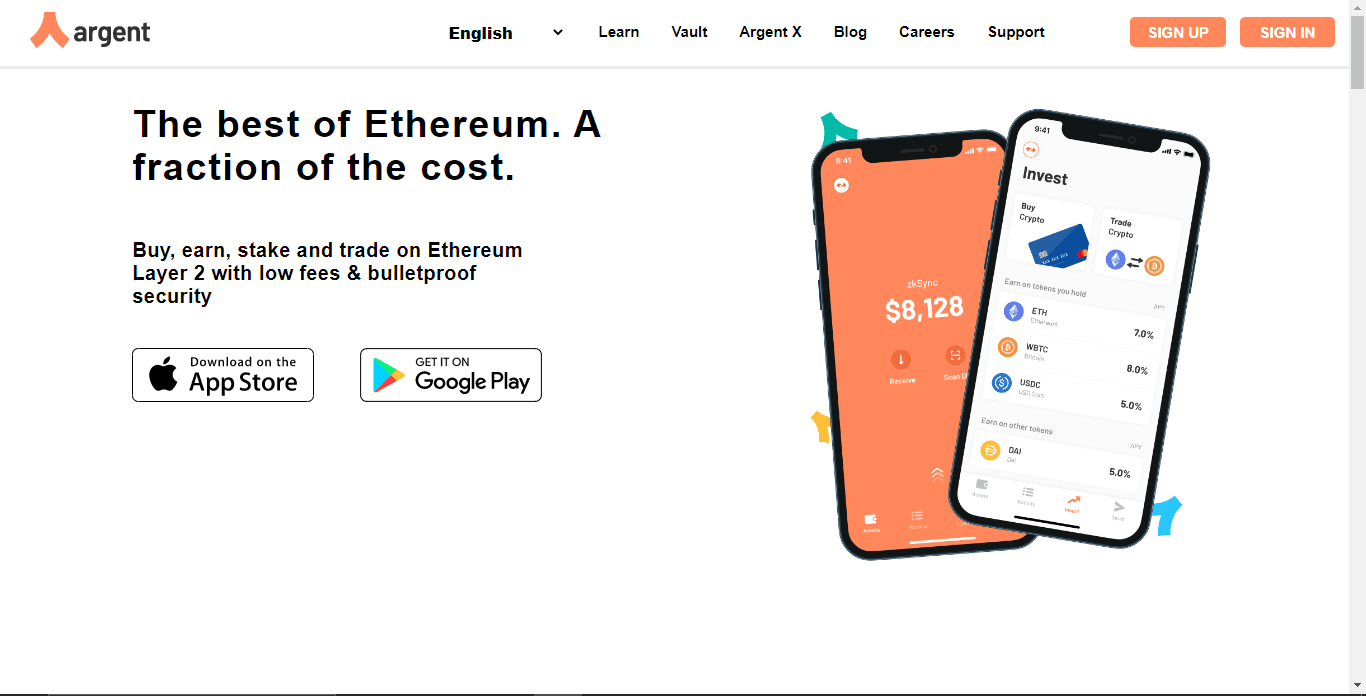 Argentxyz website with user authentication